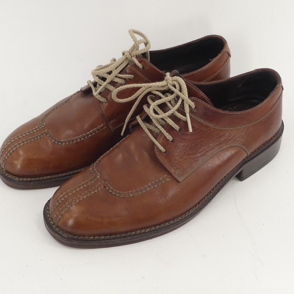 Cole Haan Country Split Toe Brown Leather Oxford Shoes Men's 9D
